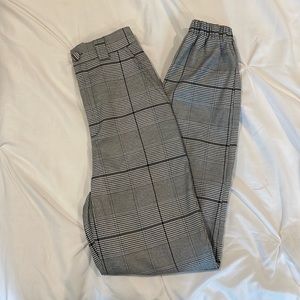 MESHKI GINGHAM JOGGERS